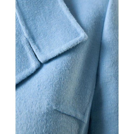 Błękitny płaszcz z wełny Molton 46 Molton