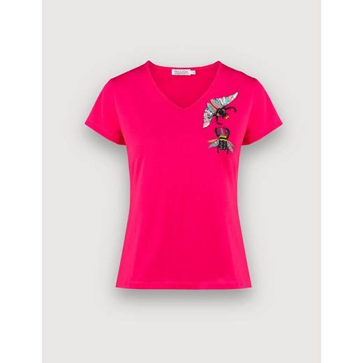 Różowy t-shirt z owadami Molton L Molton