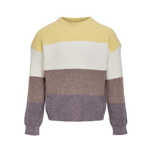 Sweter "Sandy" w kolorze żółto-szarym 122/128 Limango Polska promocja