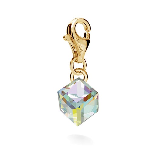 Srebrny charms kamień swarovski 925 : Kryształy - kolor - Crystal AB, Srebro - Giorre GIORRE
