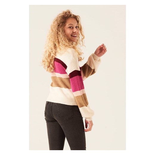 Sweter w kolorze różowo-kremowym Garcia 176 Limango Polska okazyjna cena