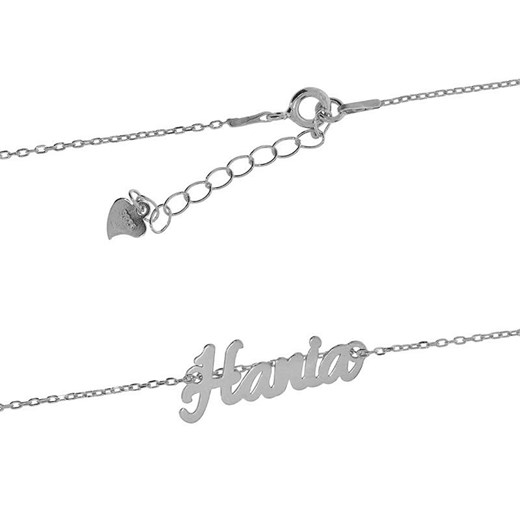 Naszyjnik srebrny 925 z imieniem Hania Love Story Jewelllery ECLA