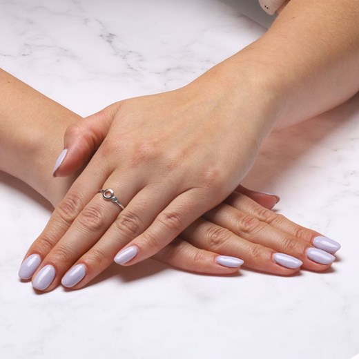 Pierścionek srebrny kółeczko z cyrkonią Love Story Jewelllery ECLA