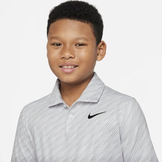 Koszulka polo do golfa z nadrukiem dla dużych dzieci (chłopców) Nike Dri-FIT Nike M Nike poland