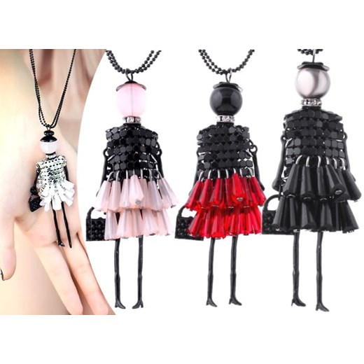 Damski Naszyjnik Na sweter DŁUGI Lalka DOLL Jewelry & Watches okazyjna cena Edibazzar