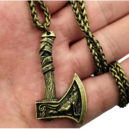Męski naszyjnik topór dla Drwala Wiking Siekiera Jewelry & Watches okazja Edibazzar