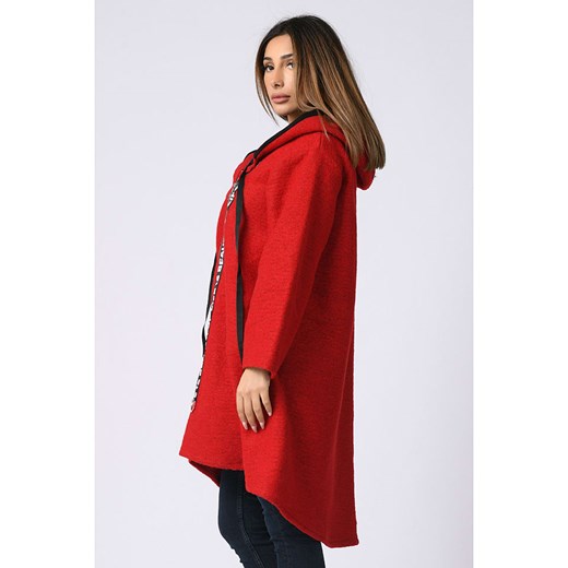 Płaszcz w kolorze czerwonym Plus Size Company 44/46 wyprzedaż Limango Polska