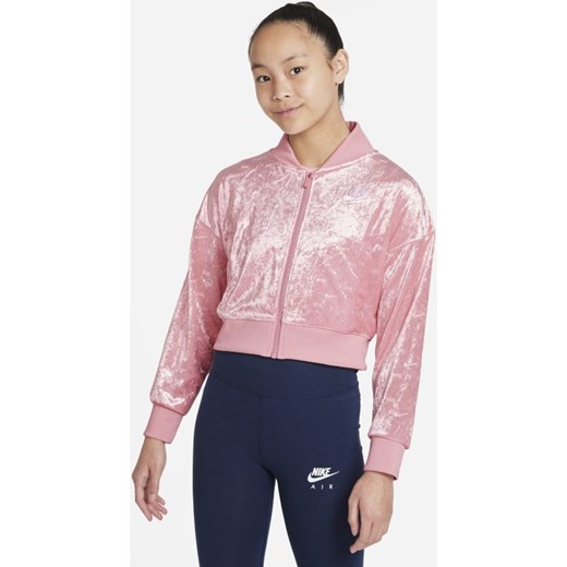 Krótka kurtka dla dużych dzieci (dziewcząt) Nike Air - Różowy Nike S Nike poland