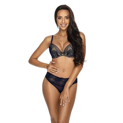Biustonosz Push-up Model 3201/11 Medison Navy/Beige (65C) Mat 65C ajstyle.pl
