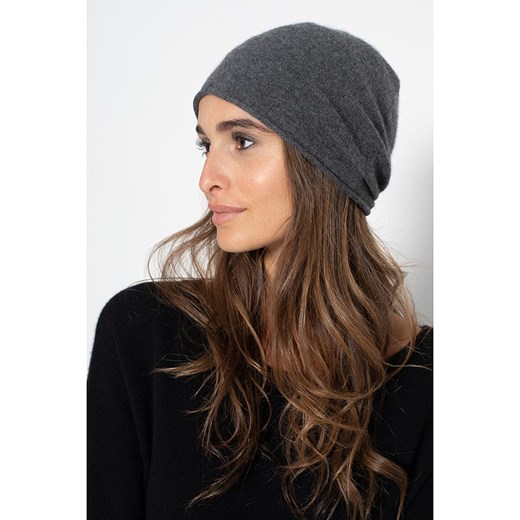 Kaszmirowa czapka unisex "Lauren" w kolorze szarym Just Cashmere onesize promocyjna cena Limango Polska