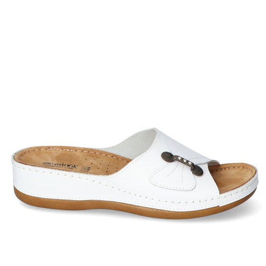 Klapki Muya MU418204WHT Białe lico 36 Arturo-obuwie
