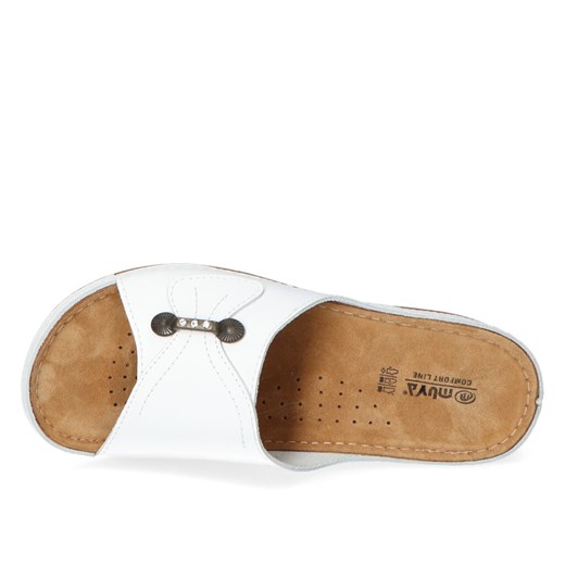 Klapki Muya MU418204WHT Białe lico 36 Arturo-obuwie