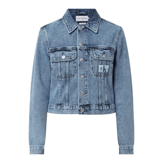 Kurtka jeansowa krótka z bawełny L Peek&Cloppenburg