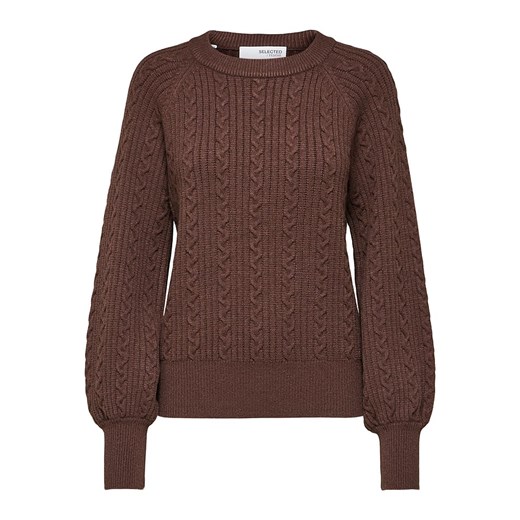 Sweter "Simira" w kolorze brązowym Selected Femme XXL wyprzedaż Limango Polska