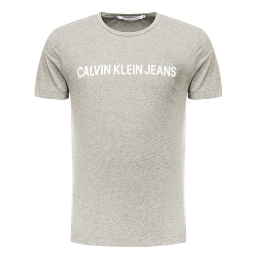 T-shirt męski Calvin Klein szary męski (S) Calvin Klein M wyprzedaż Laumast