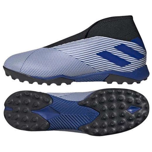 Buty piłkarskie adidas Nemeziz 19.3 Ll Tf M EG7252 białe niebieskie 46 ButyModne.pl