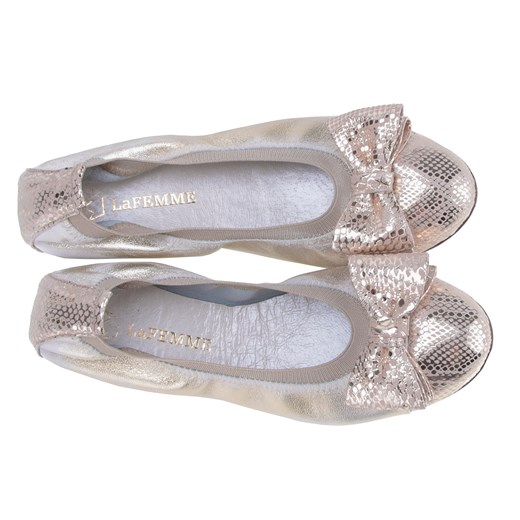 BALERINY SKÓRZANE ZŁOTY/ WĄŻ 07/65 LaFEMME (35) Lafemmeshoes 39 lafemmeshoes.pl