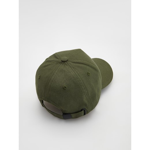 Reserved - Bawełniana czapka z daszkiem - Khaki Reserved ONE SIZE Reserved