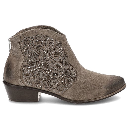Kowbojki EXQUISITE - 1295 Taupe Welur Exquisite 40 ARMODO