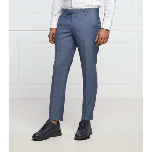 Joop! Wełniane spodnie Blayr-STR | Slim Fit ze sklepu Gomez Fashion Store w kategorii Spodnie męskie - zdjęcie 131025449