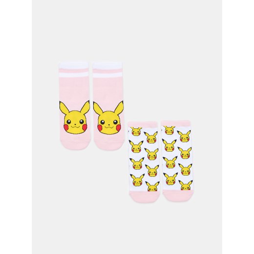 Sinsay - Skarpetki Pokemon 2 pack - Różowy Sinsay 27/30 Sinsay