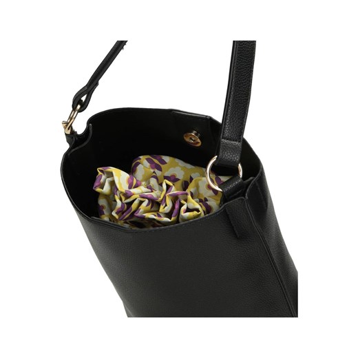 Czarna torebka worek Nobo z wzorzystym wyjmowanym środkiem Nobo Uniwersalny wyprzedaż NOBOBAGS.COM