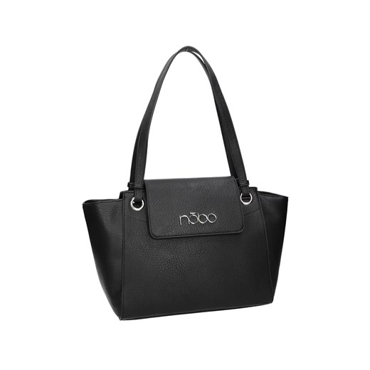 Czarna torba na ramię Nobo w kształcie trapezu w stylu vintage z klapką Nobo Uniwersalny NOBOBAGS.COM okazyjna cena
