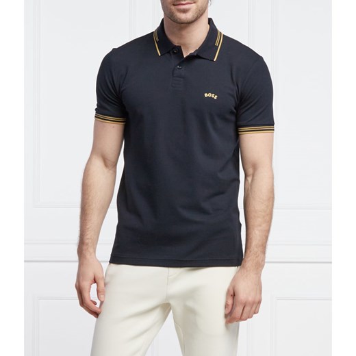 BOSS ATHLEISURE Polo Curved | Slim Fit | stretch L Gomez Fashion Store