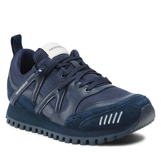 Sneakersy EMPORIO ARMANI - X4X555 XM996 Q847 Blue/Blue/Blue/Blue Emporio Armani 46 eobuwie.pl