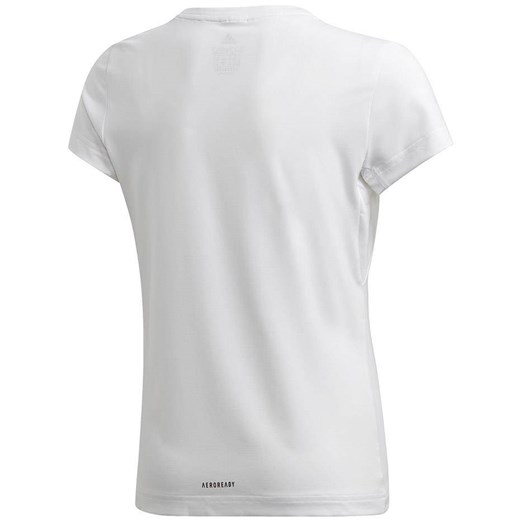 Koszulka dla dzieci adidas G a.r. Gfx Tee biało-niebieska GE0500 promocja Bagażownia.pl