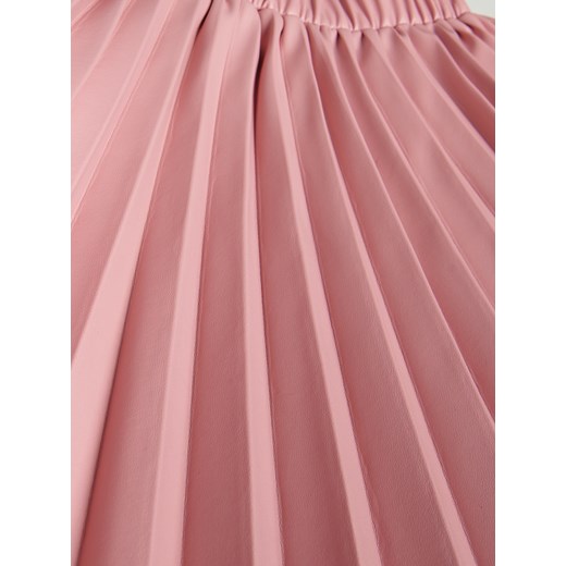 Reserved - Plisowana spódnica z imitacji skóry - Różowy Reserved 152 Reserved