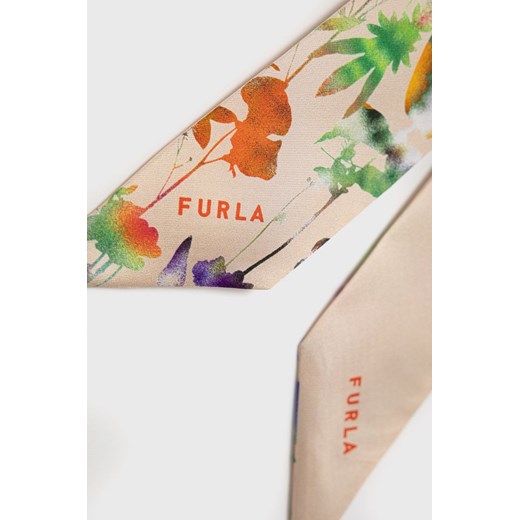 Furla apaszka jedwabna wzorzysty Furla ONE ANSWEAR.com