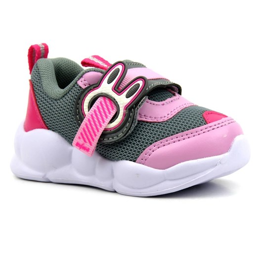 Buty sportowe dziecięce z elastyczną podeszwą - BEFADO 516P091, szaro-różowe ze sklepu ulubioneobuwie w kategorii Buty sportowe dziecięce - zdjęcie 131134489