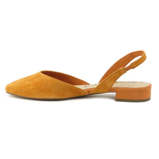 Zamszowe sandały damskie w stylu boho - TAMARIS 29401, pomarańczowe Tamaris 38 promocja ulubioneobuwie