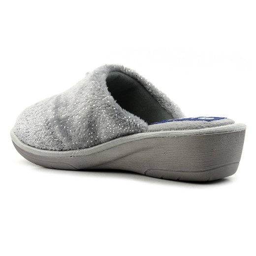 Miękkie kapcie damskie INBLU DC-21, szare z kokardką Inblu 36 ulubioneobuwie