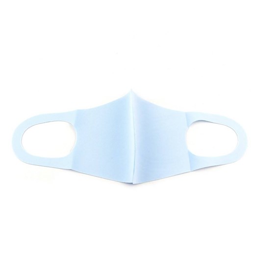 Wielorazowa maseczka z lodowego jedwabiu - Fashion Mask, niebieska ze sklepu ulubioneobuwie w kategorii Maseczki ochronne - zdjęcie 131138315