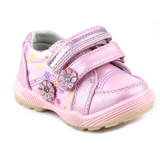 Buty dziecięce sportowe na rzepy - BADOXX 1XC-9561-EX, różowe 20 ulubioneobuwie