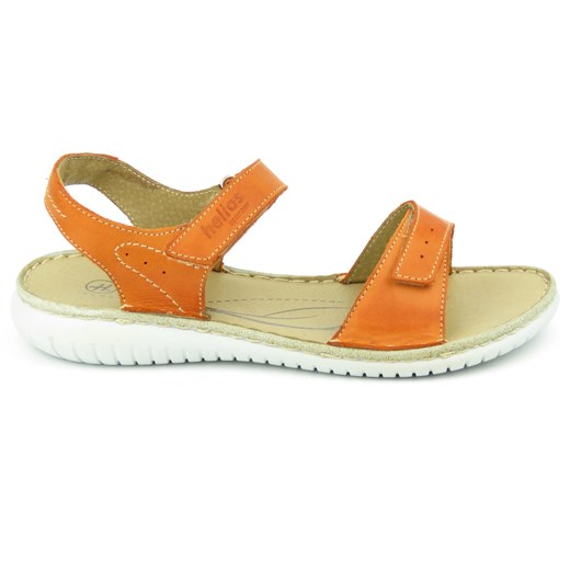 Sportowe sandały damskie w żywym kolorze - HELIOS Komfort 272, pomarańczowe Helios Komfort 37 ulubioneobuwie okazja