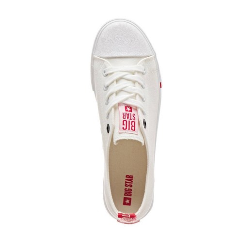 Trampki damskie, buty sportowe Big Star FF274087, białe z czerwonymi elementami 39 wyprzedaż ulubioneobuwie