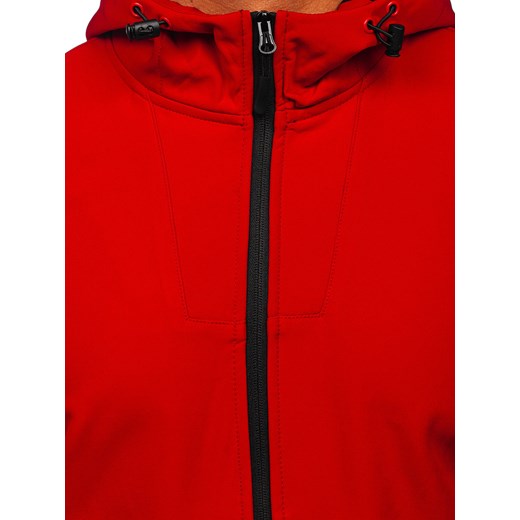 Czerwona kurtka męska przejściowa softshell Denley HM187 L promocyjna cena Denley