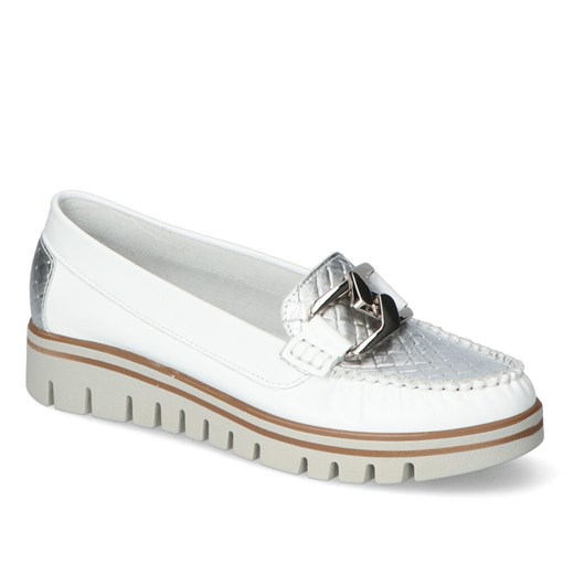 Mokasyny Lemar 10134 Białe Lico ze sklepu Arturo-obuwie w kategorii Mokasyny damskie - zdjęcie 131170956