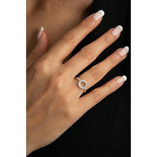 Srebrny pierścionek z cyrkoniami Lodie Silver onesize promocja Limango Polska