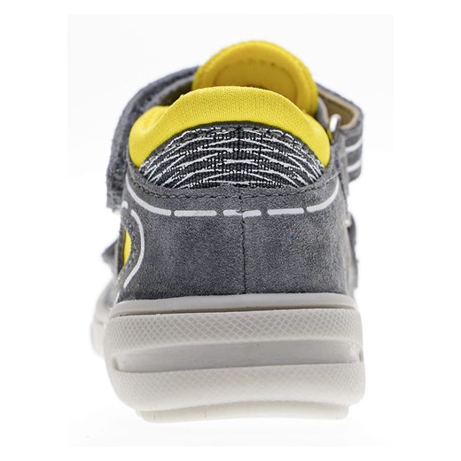 Skórzane półsandały w kolorze szarym Lamino 20 wyprzedaż Limango Polska