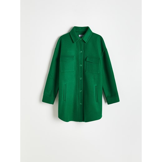Reserved - Kurtka koszulowa - Zielony Reserved S Reserved