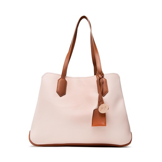 Shopper bag Jenny Fairy elegancka matowa z breloczkiem mieszcząca a8 