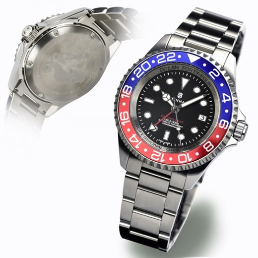 OCEAN 44 GMT BLUE-RED Steinhart Timepieces steinhart-zegarki