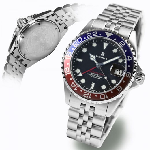 GMT OCEAN 39 BLUE RED.2 Steinhart Timepieces steinhart-zegarki
