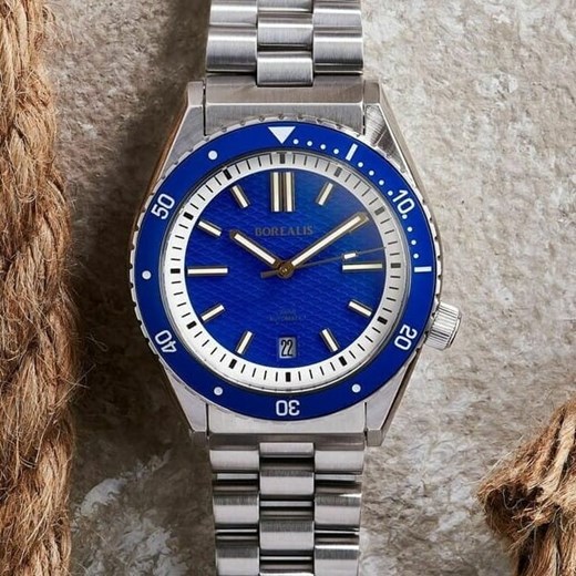 OLISIPO ROYAL BLUE DATE Borealis steinhart-zegarki
