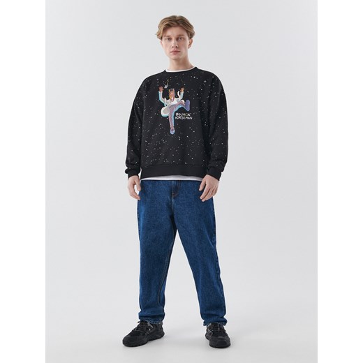 Cropp - Bluza z nadrukiem BoJack Horseman - Czarny Cropp XS Cropp