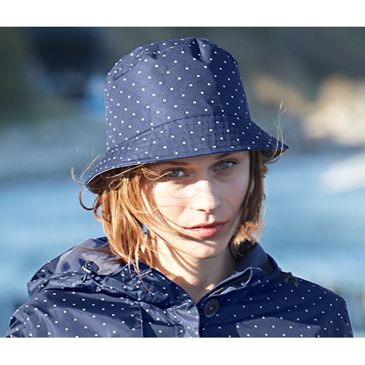 Dwustronny kapelusz przeciwdeszczowy tchibo granatowy kapelusz